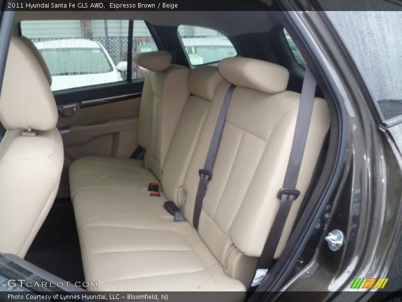Espresso Brown / Beige 2011 Hyundai Santa Fe GLS AWD