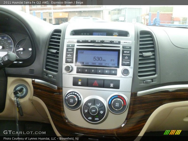 Espresso Brown / Beige 2011 Hyundai Santa Fe GLS AWD