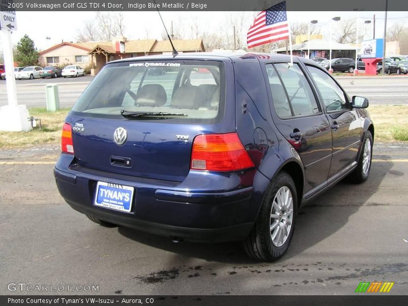 Indigo Blue Metallic / Beige 2005 Volkswagen Golf GLS TDI 4 Door