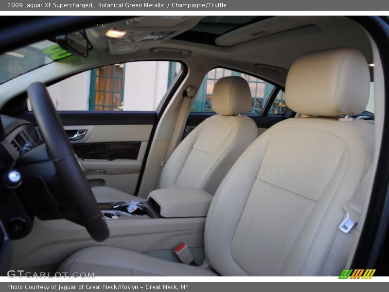 Botanical Green Metallic / Champagne/Truffle 2009 Jaguar XF Supercharged