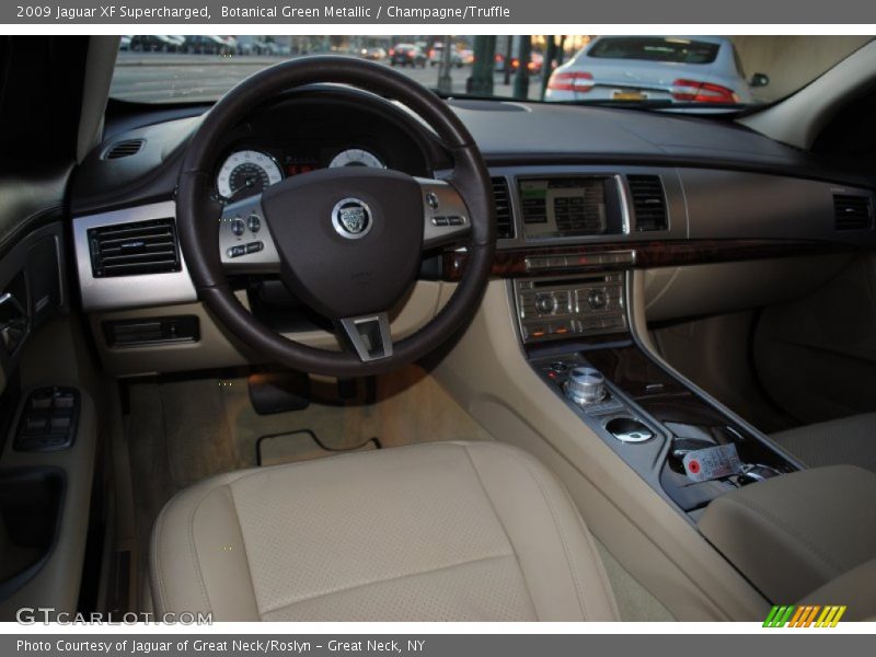 Botanical Green Metallic / Champagne/Truffle 2009 Jaguar XF Supercharged