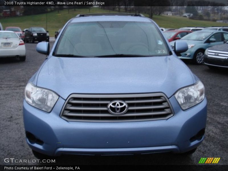 Wave Line Pearl / Sand Beige 2008 Toyota Highlander 4WD