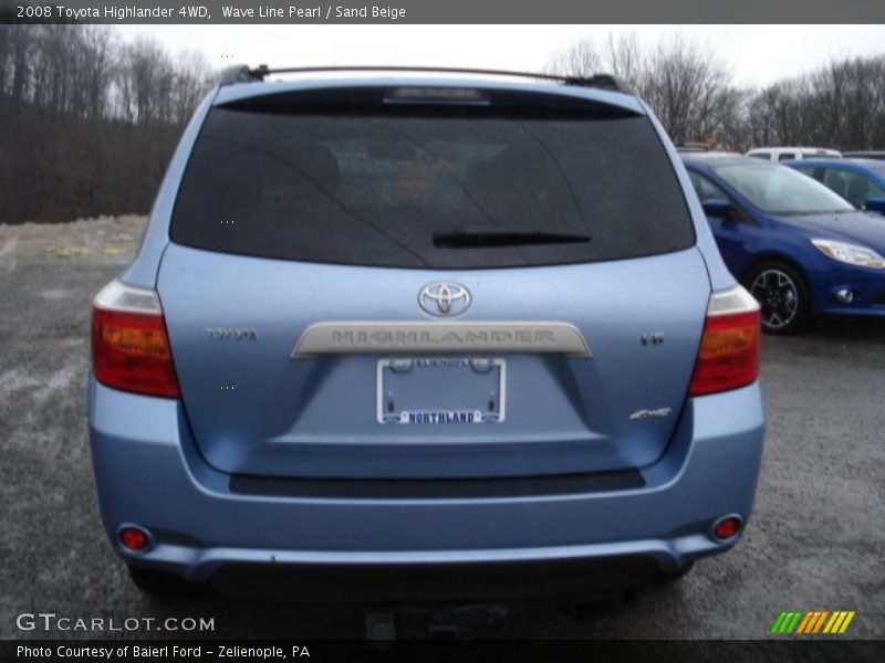Wave Line Pearl / Sand Beige 2008 Toyota Highlander 4WD
