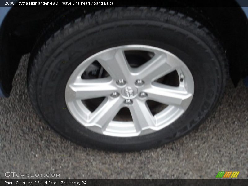 Wave Line Pearl / Sand Beige 2008 Toyota Highlander 4WD