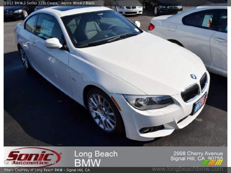 Alpine White / Black 2012 BMW 3 Series 328i Coupe