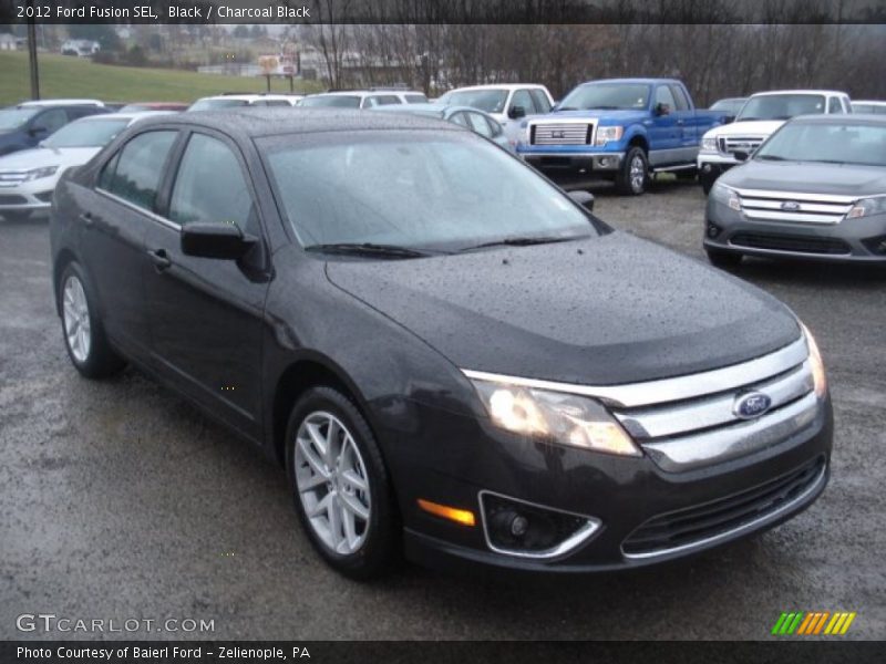 Black / Charcoal Black 2012 Ford Fusion SEL