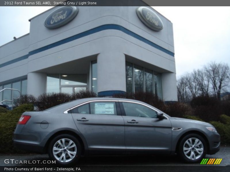 Sterling Grey / Light Stone 2012 Ford Taurus SEL AWD