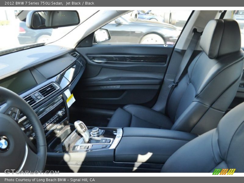 Jet Black / Black 2012 BMW 7 Series 750Li Sedan