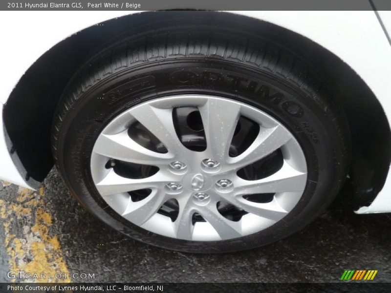 Pearl White / Beige 2011 Hyundai Elantra GLS