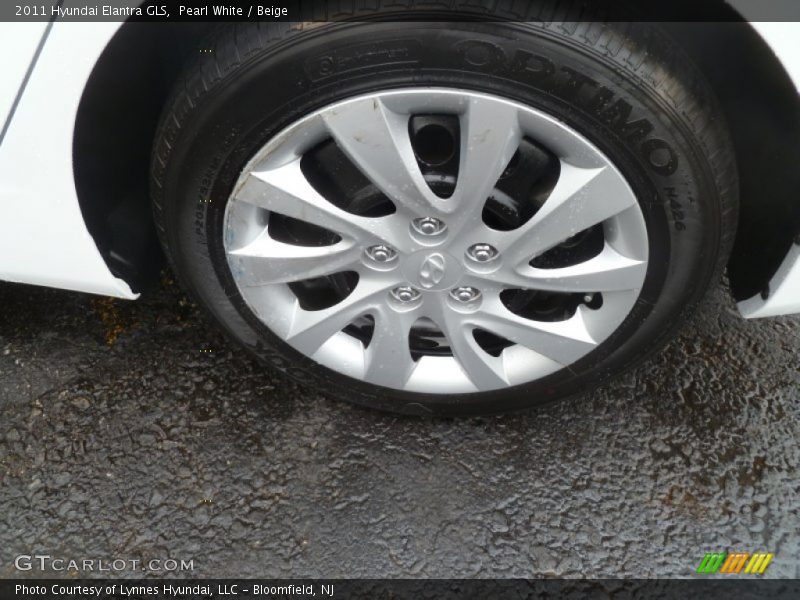Pearl White / Beige 2011 Hyundai Elantra GLS
