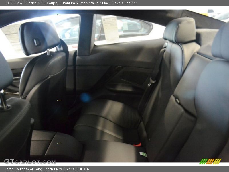 Titanium Silver Metallic / Black Dakota Leather 2012 BMW 6 Series 640i Coupe