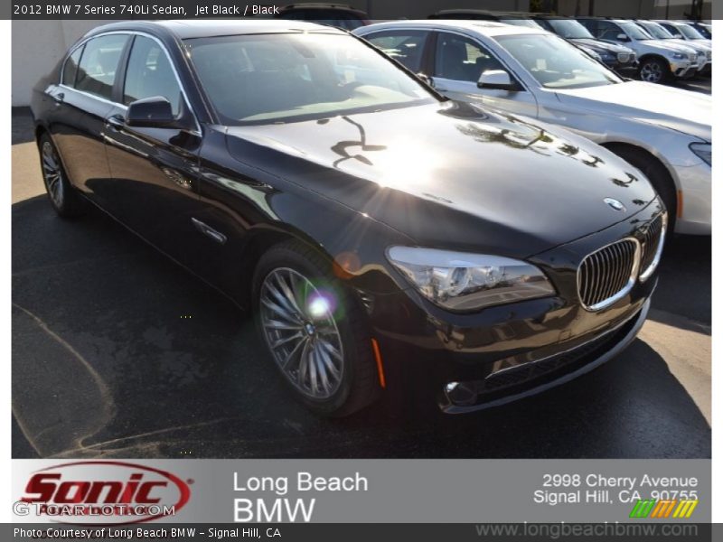 Jet Black / Black 2012 BMW 7 Series 740Li Sedan