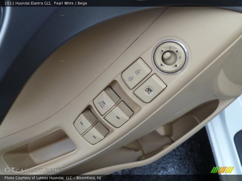 Pearl White / Beige 2011 Hyundai Elantra GLS