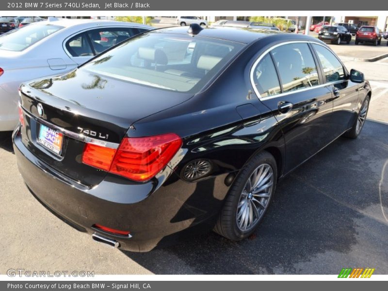 Jet Black / Black 2012 BMW 7 Series 740Li Sedan