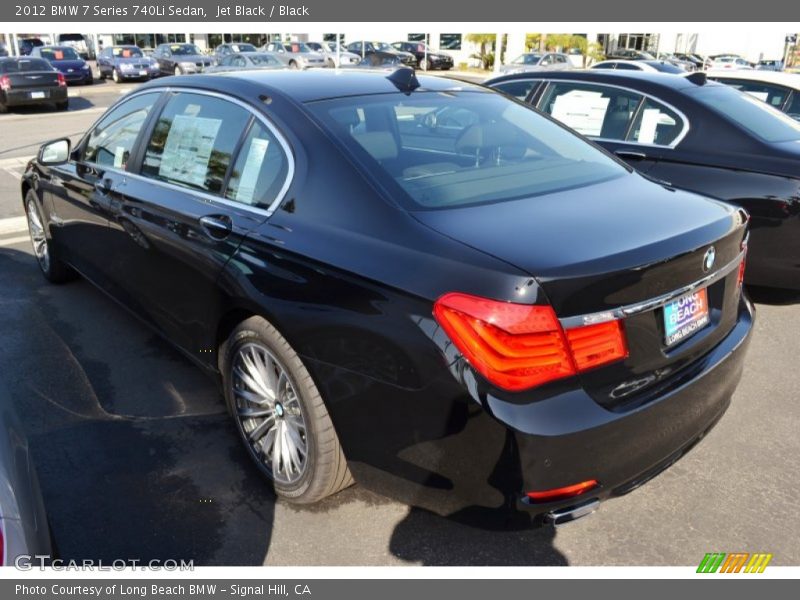 Jet Black / Black 2012 BMW 7 Series 740Li Sedan