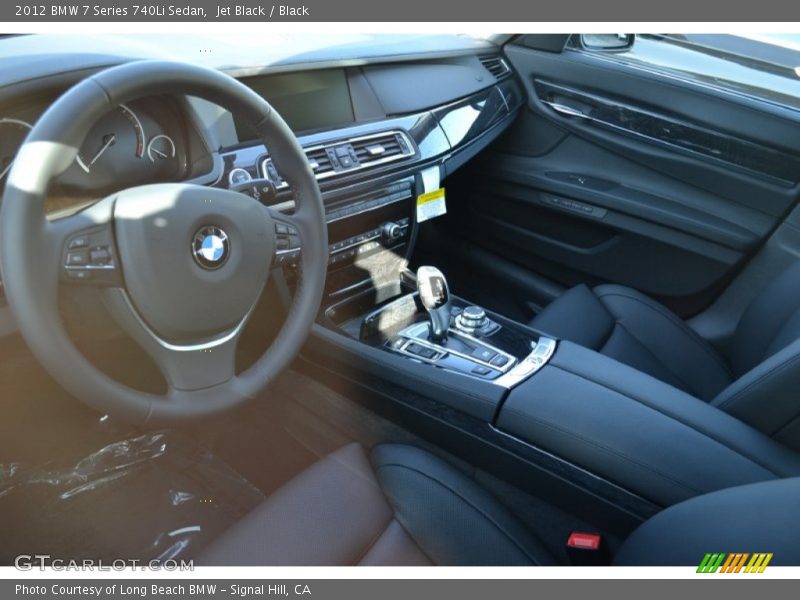 Jet Black / Black 2012 BMW 7 Series 740Li Sedan