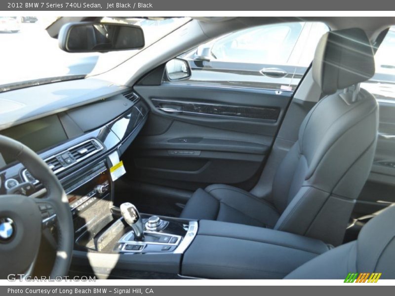 Jet Black / Black 2012 BMW 7 Series 740Li Sedan
