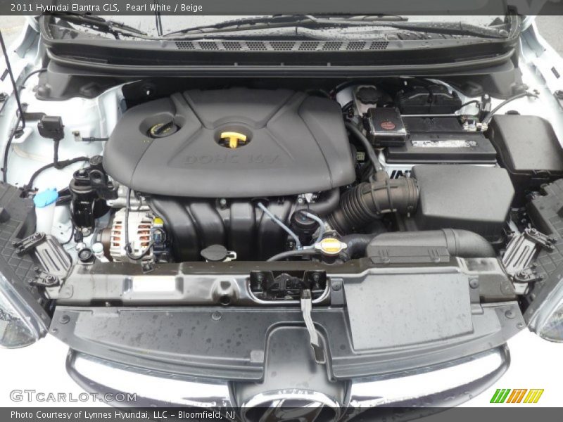 Pearl White / Beige 2011 Hyundai Elantra GLS