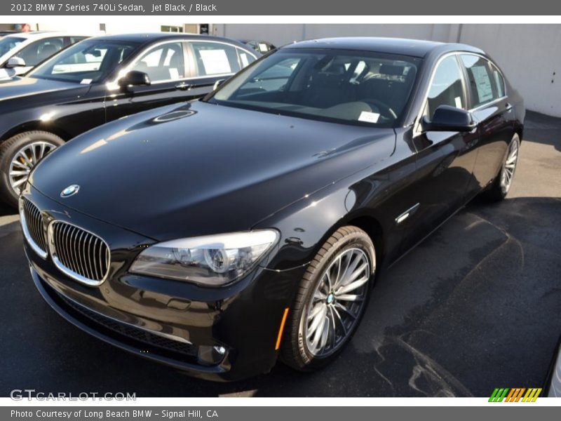 Jet Black / Black 2012 BMW 7 Series 740Li Sedan