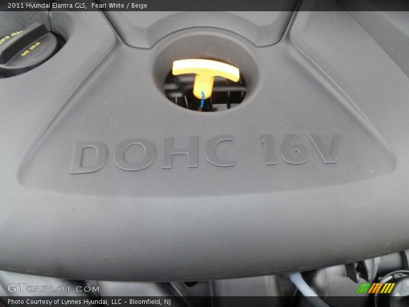 Pearl White / Beige 2011 Hyundai Elantra GLS