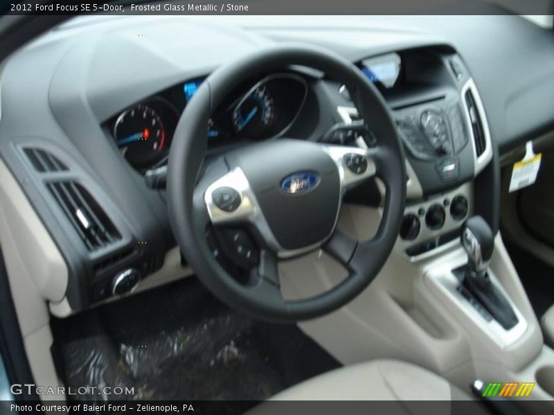 Frosted Glass Metallic / Stone 2012 Ford Focus SE 5-Door