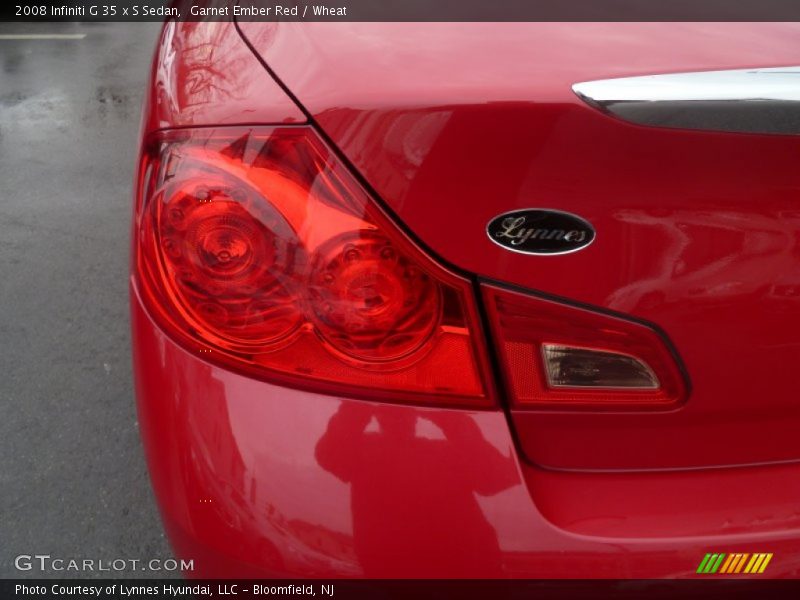 Garnet Ember Red / Wheat 2008 Infiniti G 35 x S Sedan