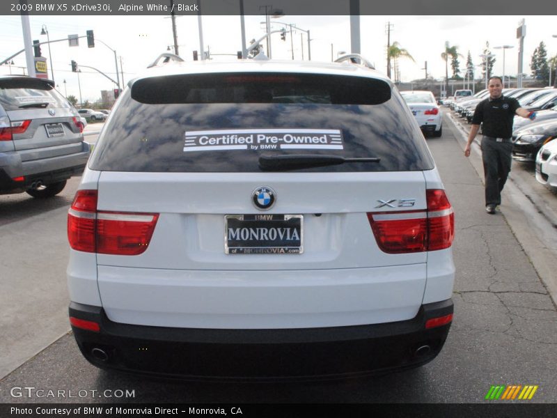 Alpine White / Black 2009 BMW X5 xDrive30i