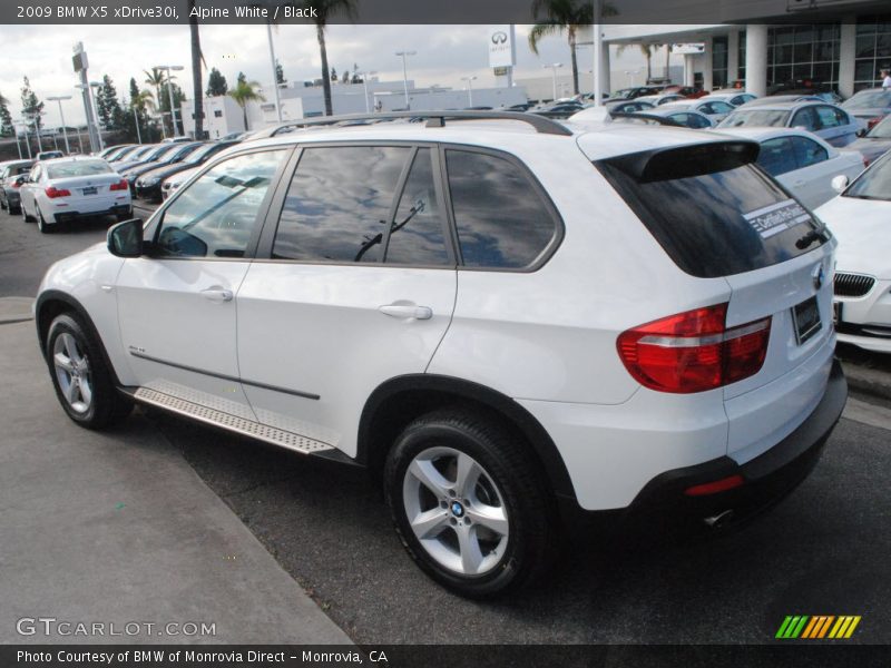 Alpine White / Black 2009 BMW X5 xDrive30i