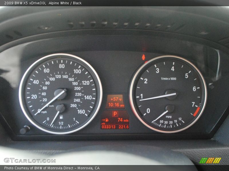 Alpine White / Black 2009 BMW X5 xDrive30i