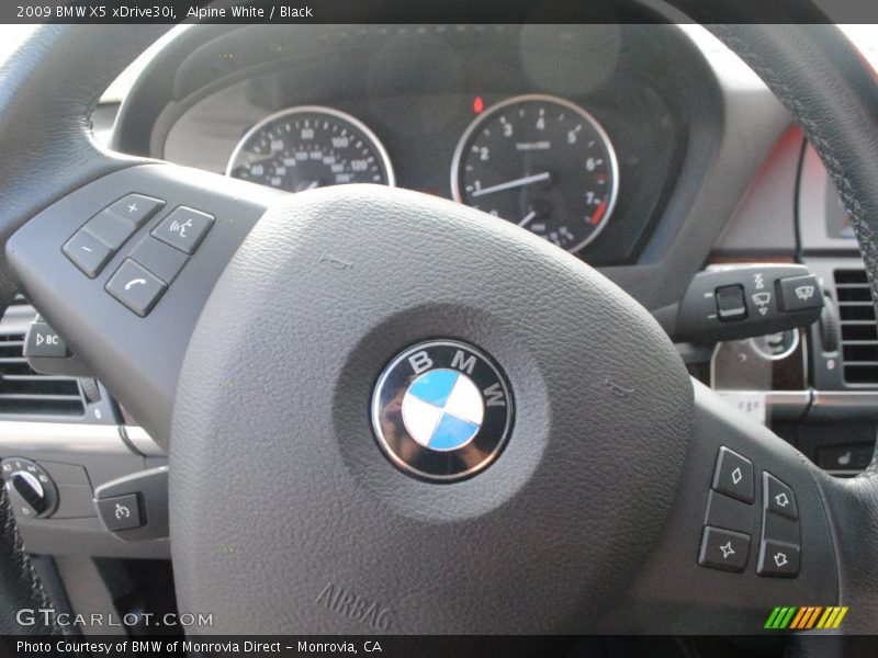 Alpine White / Black 2009 BMW X5 xDrive30i