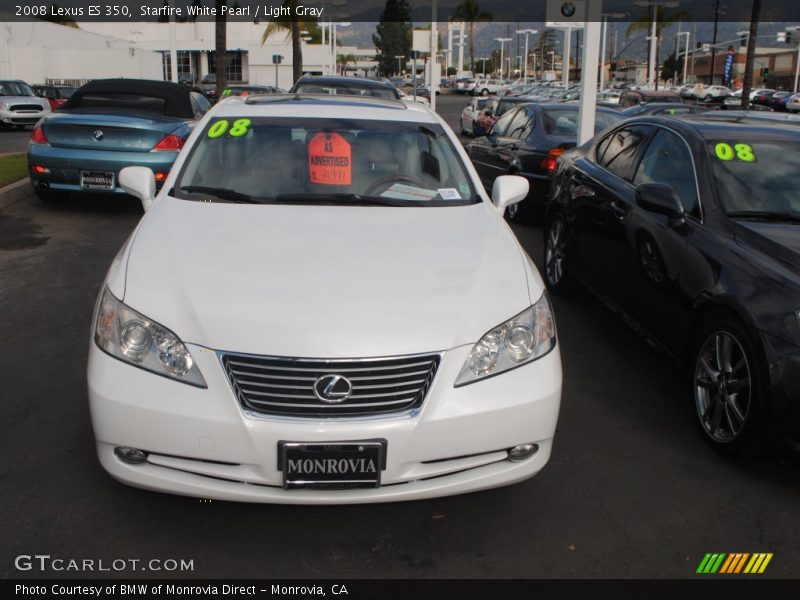 Starfire White Pearl / Light Gray 2008 Lexus ES 350