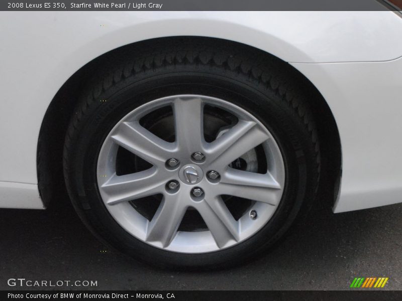 Starfire White Pearl / Light Gray 2008 Lexus ES 350