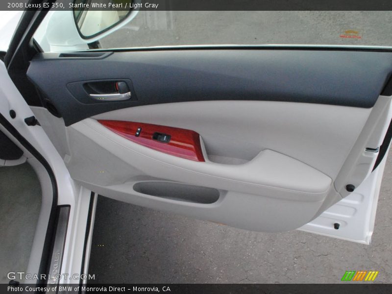 Starfire White Pearl / Light Gray 2008 Lexus ES 350