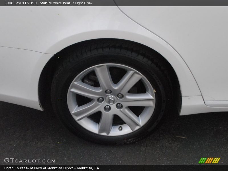 Starfire White Pearl / Light Gray 2008 Lexus ES 350