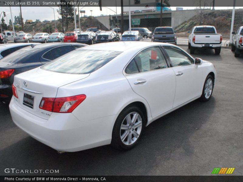 Starfire White Pearl / Light Gray 2008 Lexus ES 350