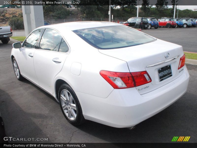 Starfire White Pearl / Light Gray 2008 Lexus ES 350