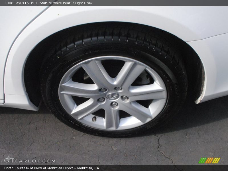 Starfire White Pearl / Light Gray 2008 Lexus ES 350