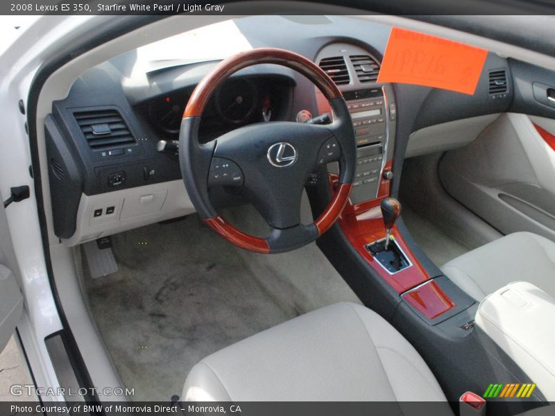 Starfire White Pearl / Light Gray 2008 Lexus ES 350