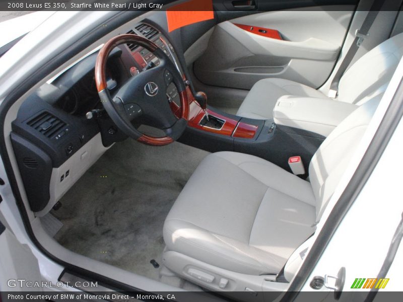 Starfire White Pearl / Light Gray 2008 Lexus ES 350