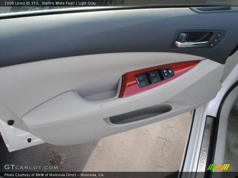 Starfire White Pearl / Light Gray 2008 Lexus ES 350