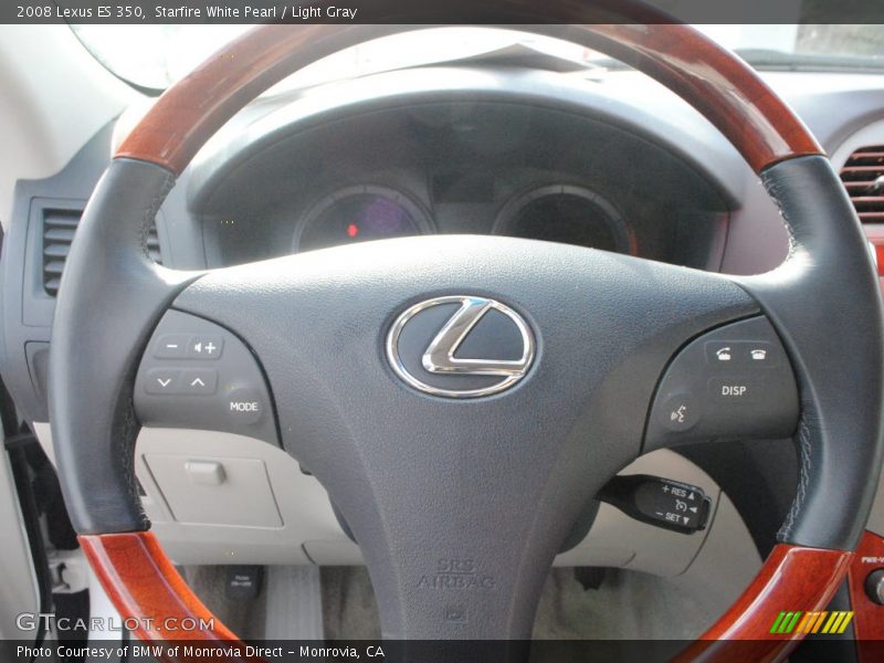 Starfire White Pearl / Light Gray 2008 Lexus ES 350