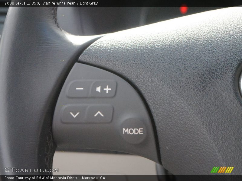 Starfire White Pearl / Light Gray 2008 Lexus ES 350