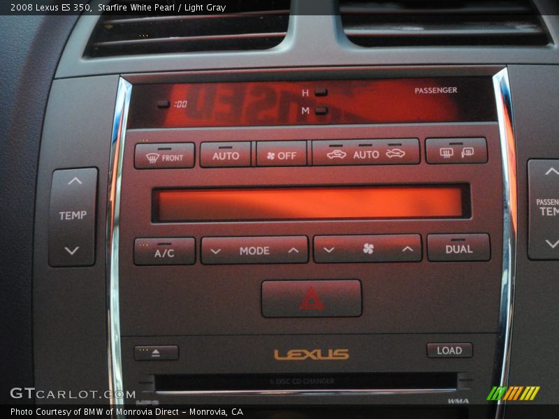 Starfire White Pearl / Light Gray 2008 Lexus ES 350