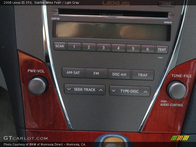 Starfire White Pearl / Light Gray 2008 Lexus ES 350