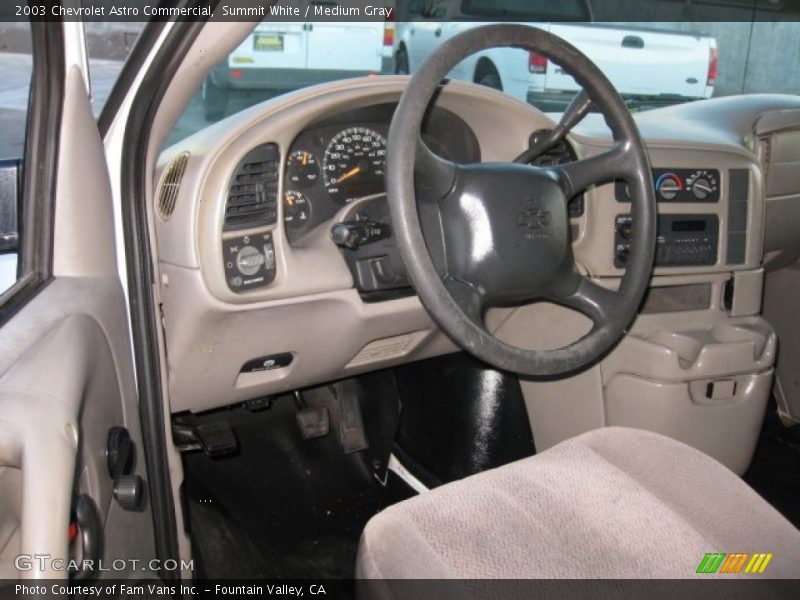 Summit White / Medium Gray 2003 Chevrolet Astro Commercial