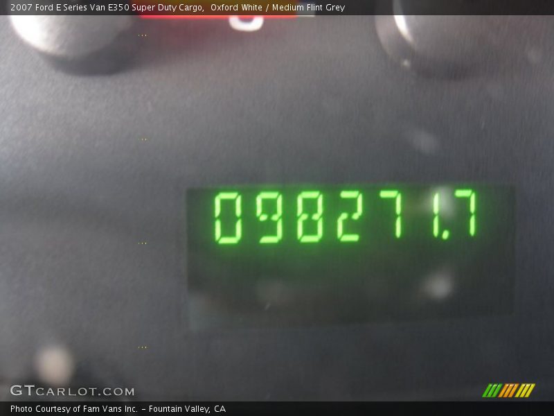 Oxford White / Medium Flint Grey 2007 Ford E Series Van E350 Super Duty Cargo
