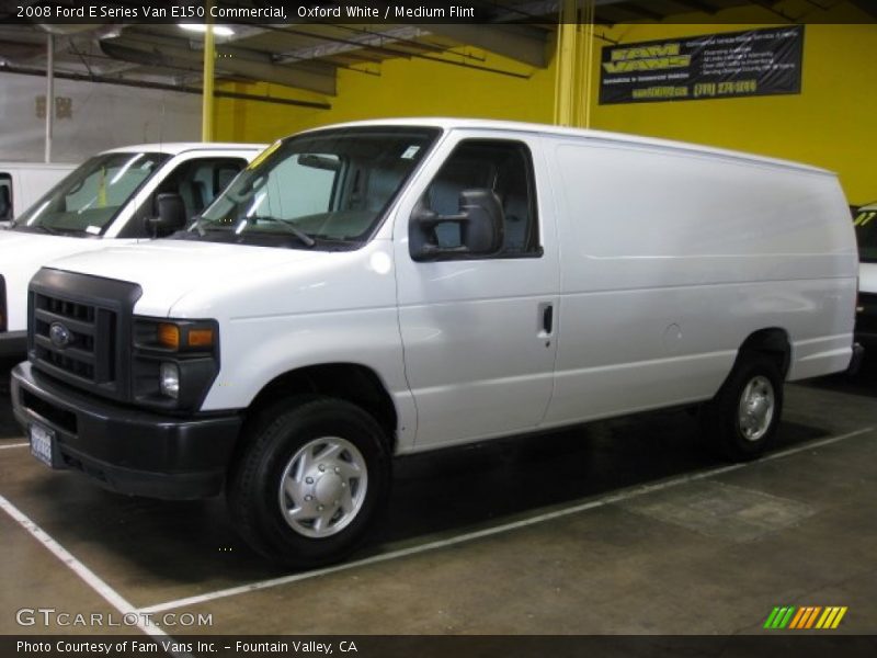 Oxford White / Medium Flint 2008 Ford E Series Van E150 Commercial