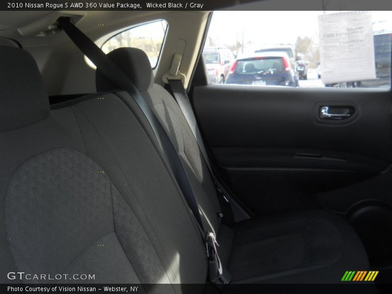Wicked Black / Gray 2010 Nissan Rogue S AWD 360 Value Package