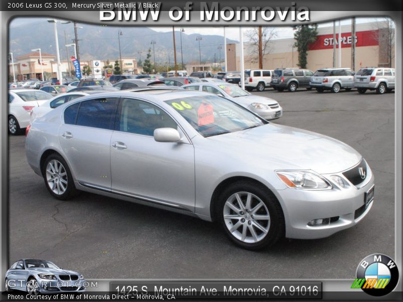 Mercury Silver Metallic / Black 2006 Lexus GS 300