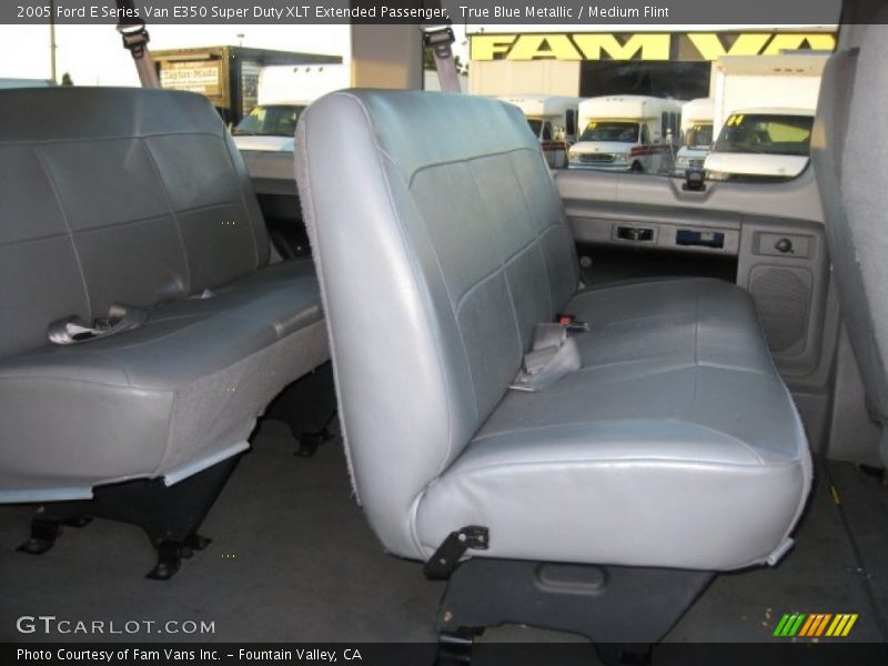 True Blue Metallic / Medium Flint 2005 Ford E Series Van E350 Super Duty XLT Extended Passenger